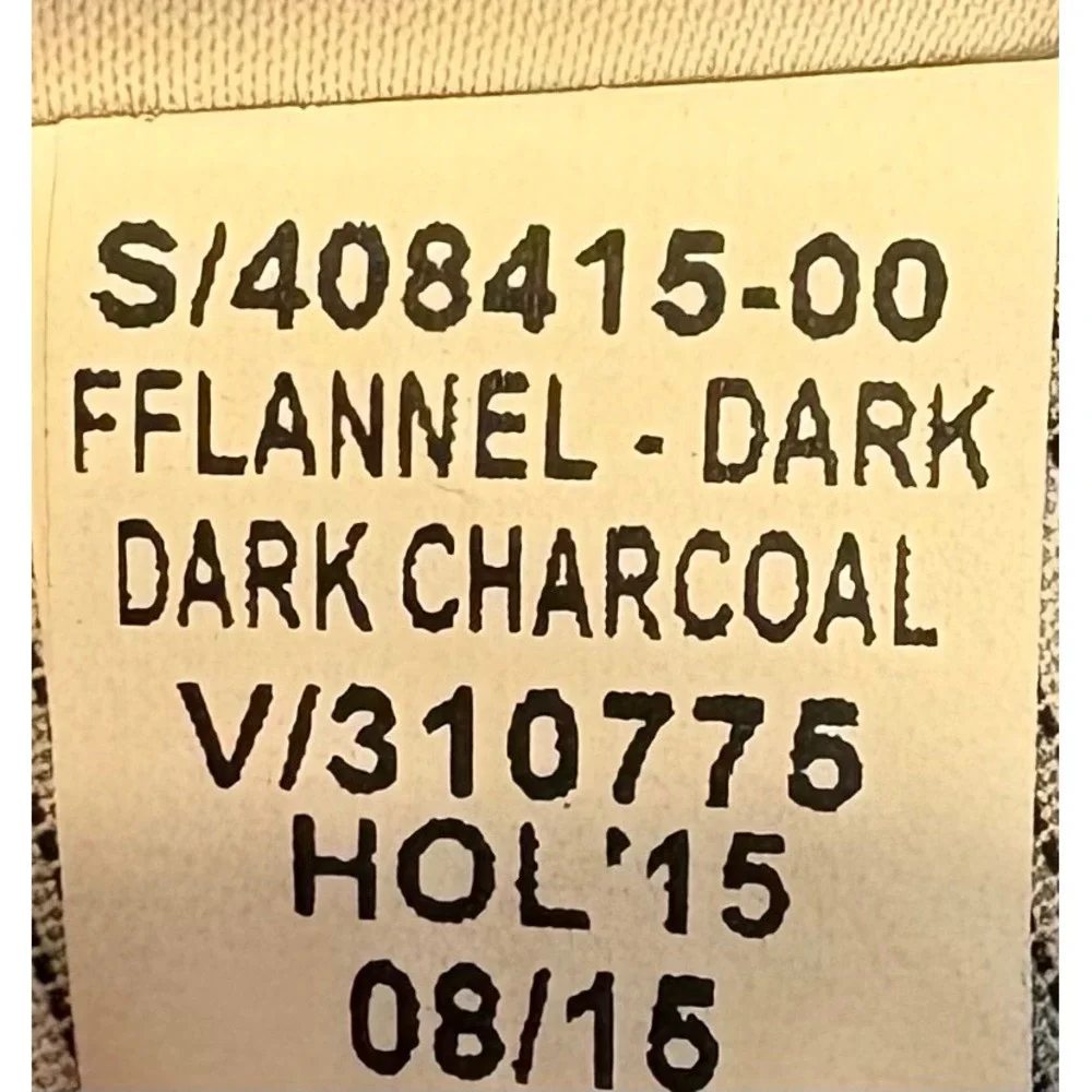 Banana Republic Classic Fit Dark Charcoal Flannel Wool‎ Blend Dress Pants 35x36